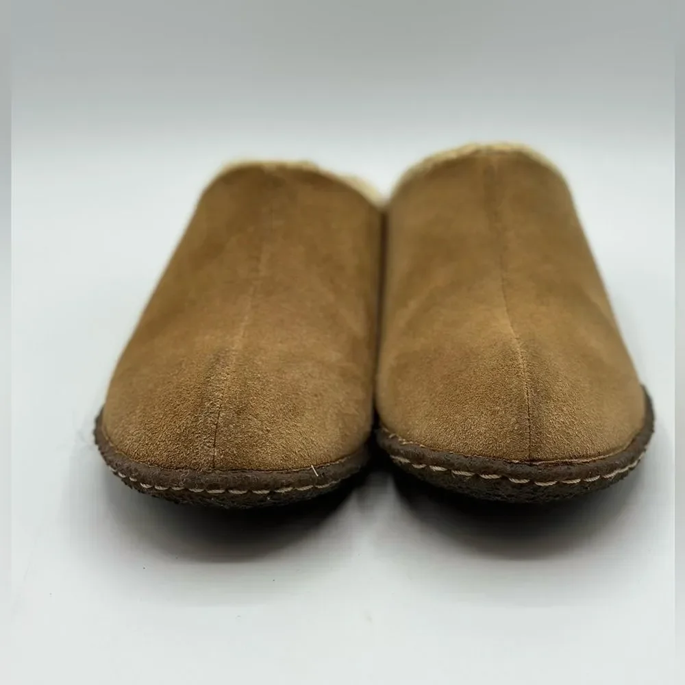 Sorel Lanner Ridge II Youth Slipper Camel Brown Size 2